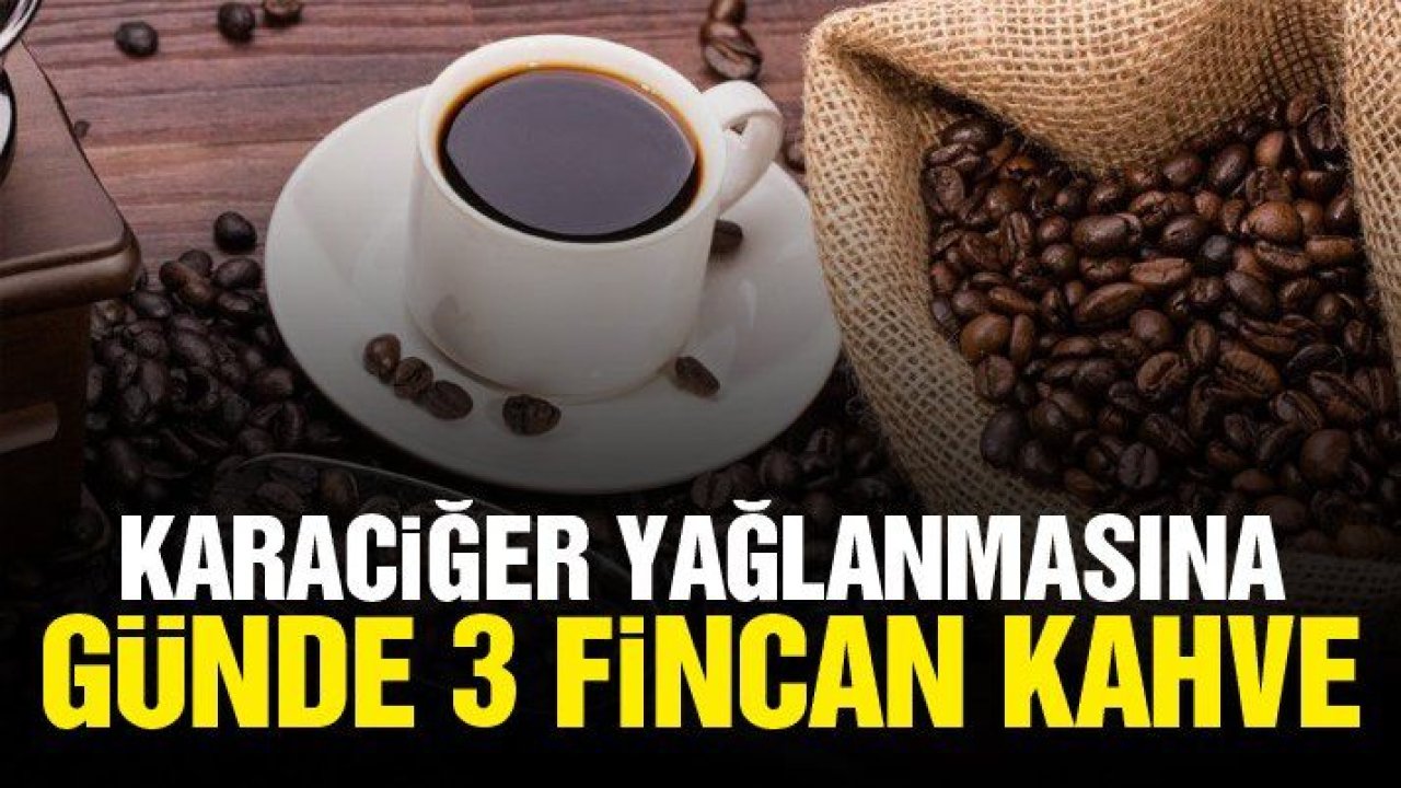 Karaciğer yağlanmasına günde 3 fincan kahve