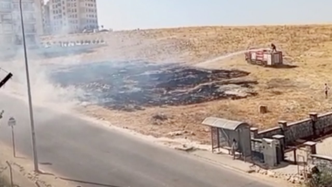 Gaziantep'te boş arazide yangın çıktı