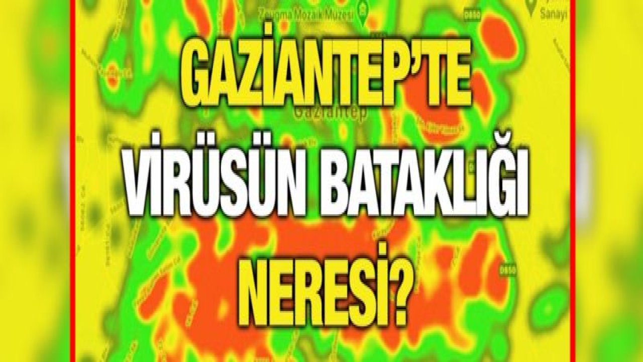 Gaziantep’te virüsün bataklığı neresi?