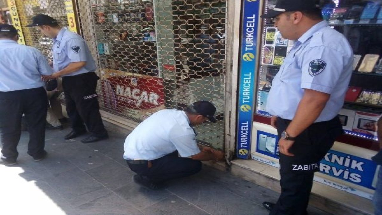 Kilis'te ruhsatı olmayan iş yerleri kapatılıyor