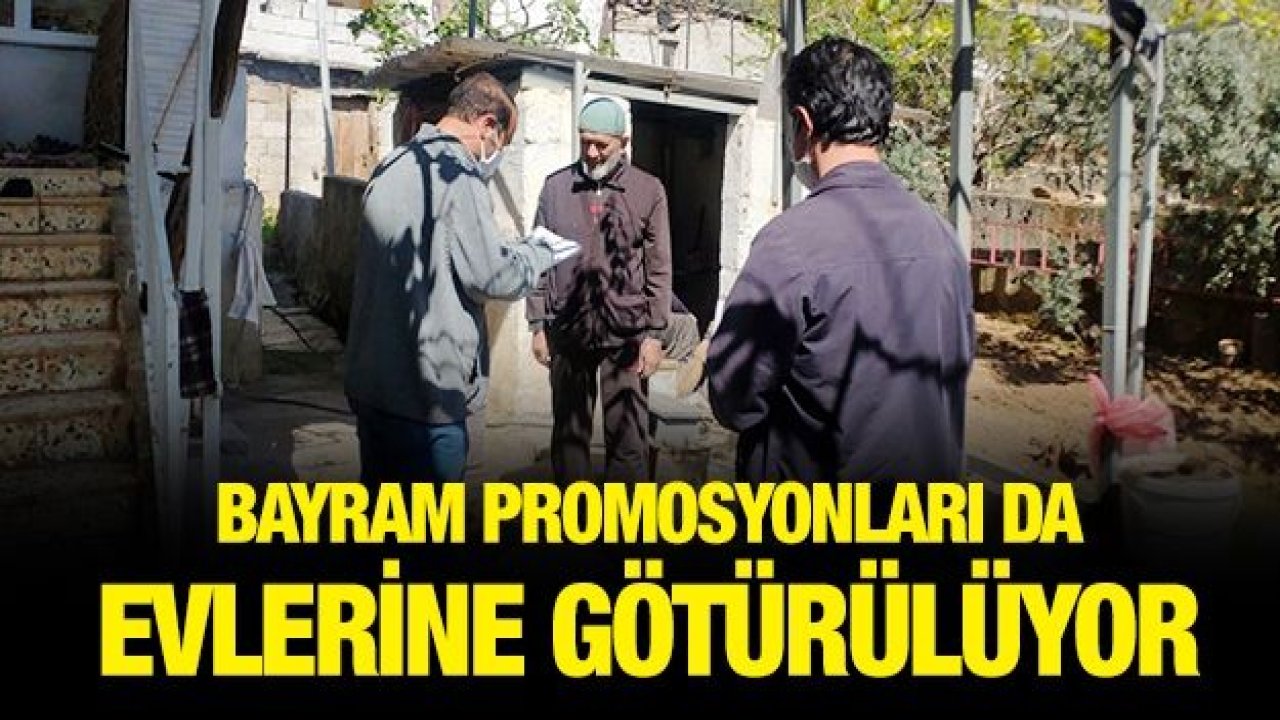 Emeklilerin bayram promosyonları da evlerine götürülüyor