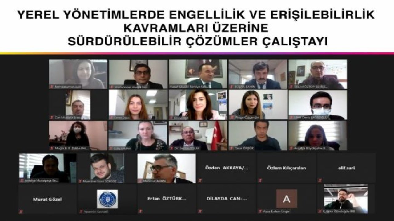 Büyükşehir Belediyesinin online çalıştayları sürüyor