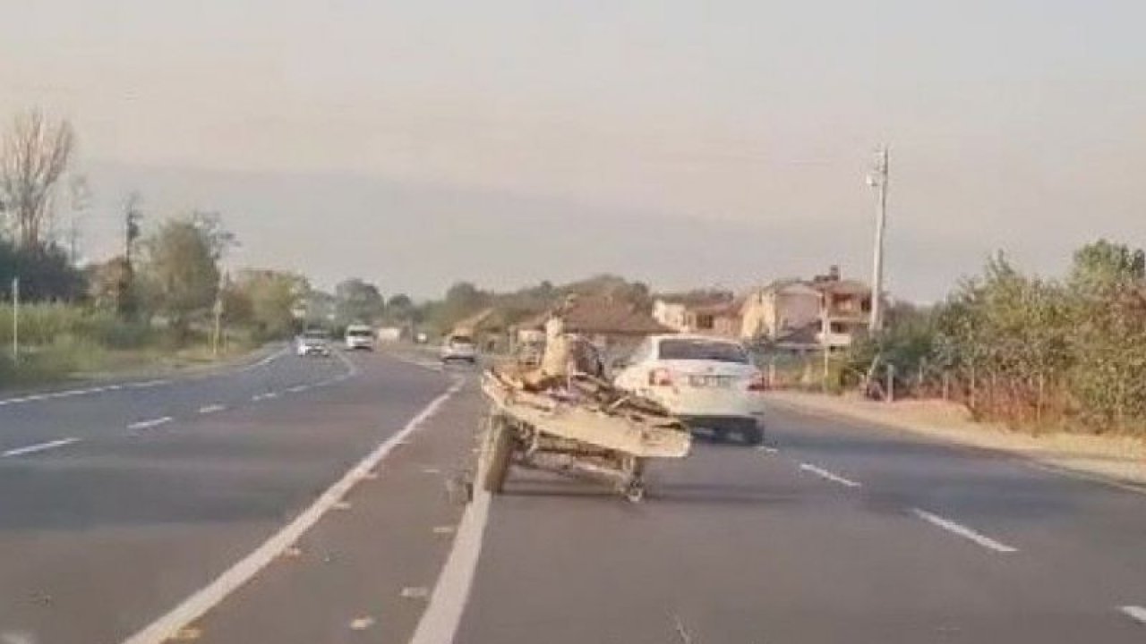 At önce tekeri sonra sahibini bıraktı