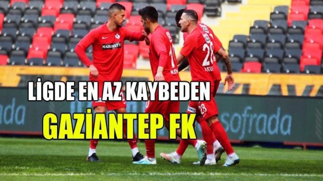 Ligin en az mağlup olan takımı GAZİANTEP FK