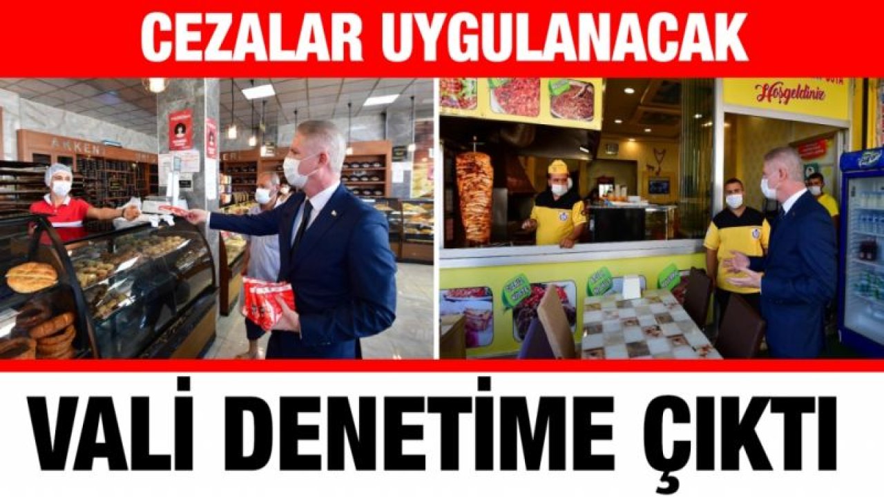 Vali Davut Gül koronavirüs denetimlerine katıldı