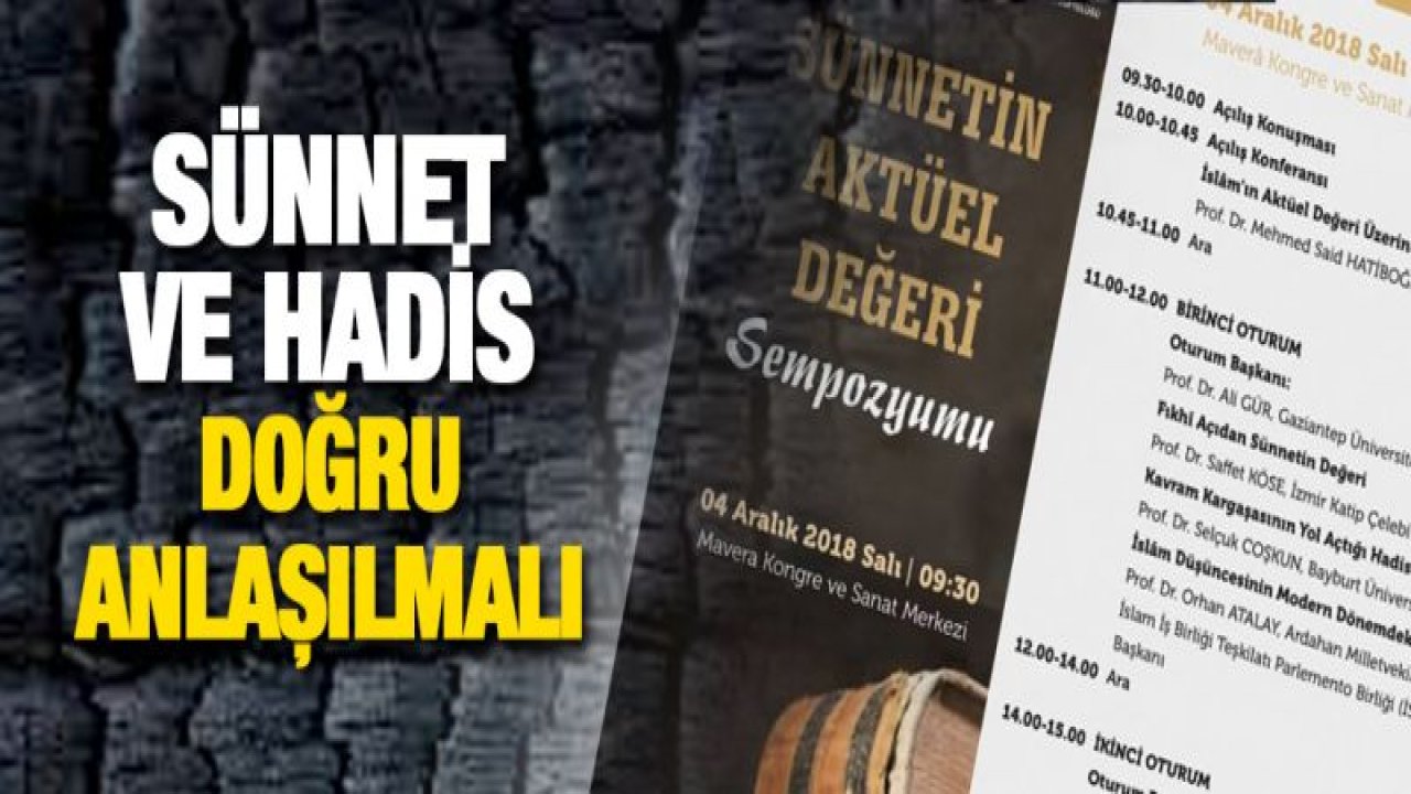 GAÜN'de Sünnetin Aktüel Değeri Sempozyumu