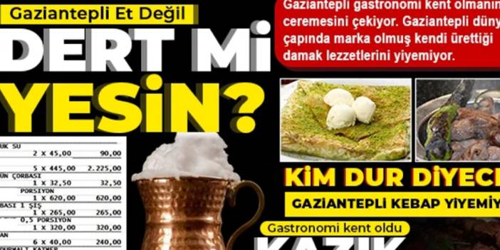 Antep'te Kebap ve Katmer Fiyatları Uçtu! GAZİANTEP'Lİ Dışarıda Yemeye Tövbe Etti!